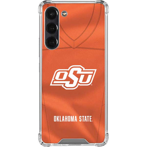 Oklahoma State University Orange Jersey Galaxy S24 FE Clear Case